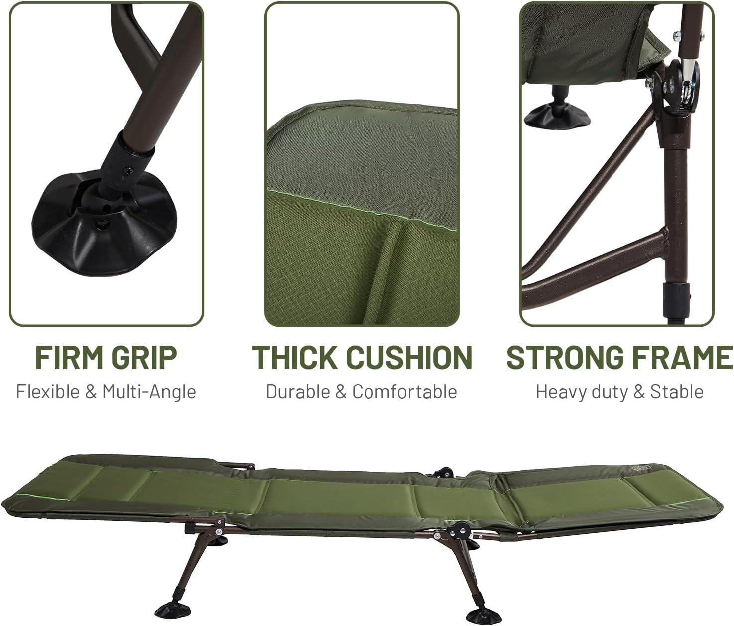 image:imageTimber Ridge Camping Cot Camping Cots for Adults with Comfortable Camping Mattress Portable Folding Bed Sleeping Cot Heavy Duty Tent Cot for Travel Camping Bed