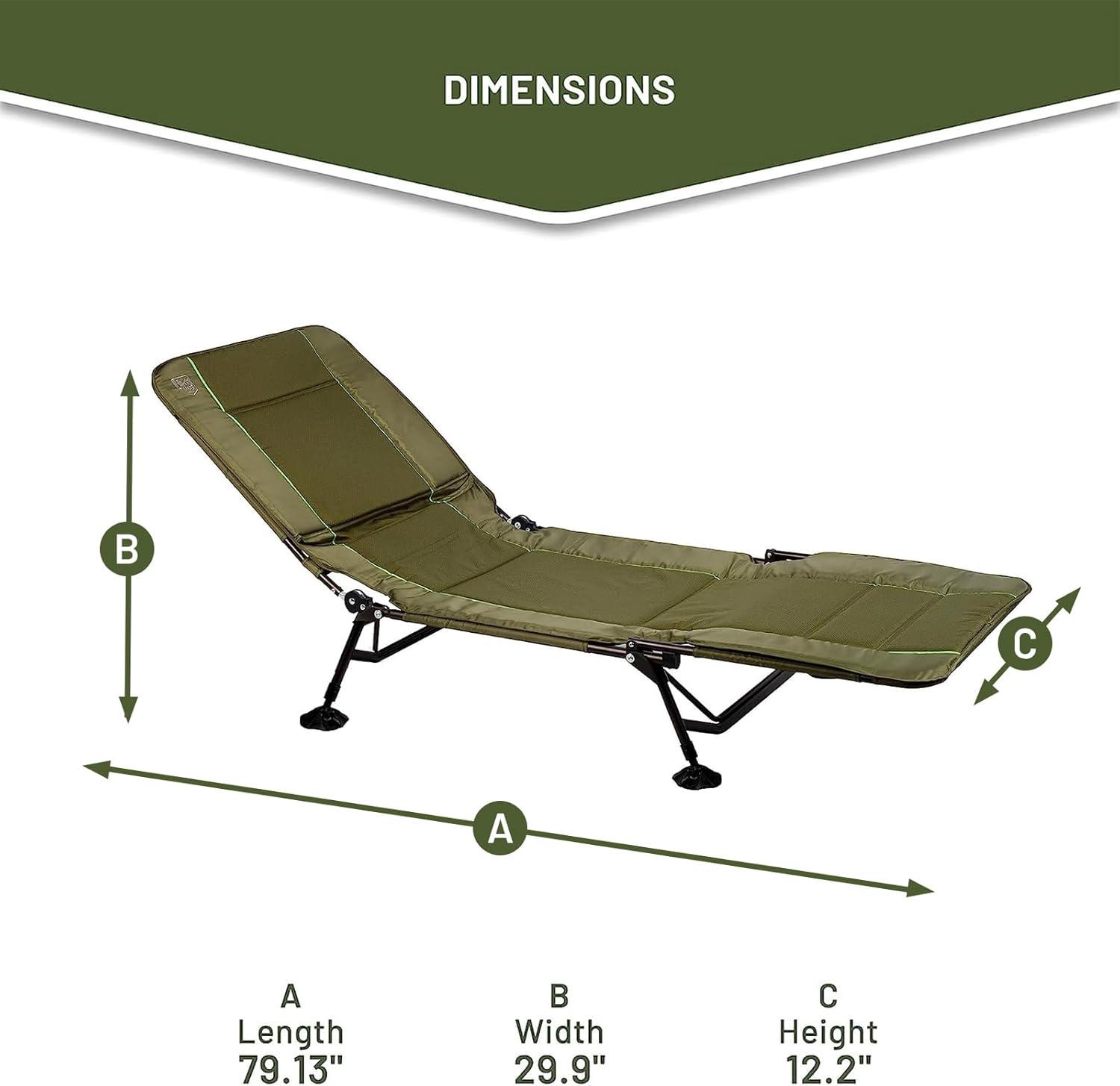 image:imageTimber Ridge Camping Cot Camping Cots for Adults with Comfortable Camping Mattress Portable Folding Bed Sleeping Cot Heavy Duty Tent Cot for Travel Camping Bed