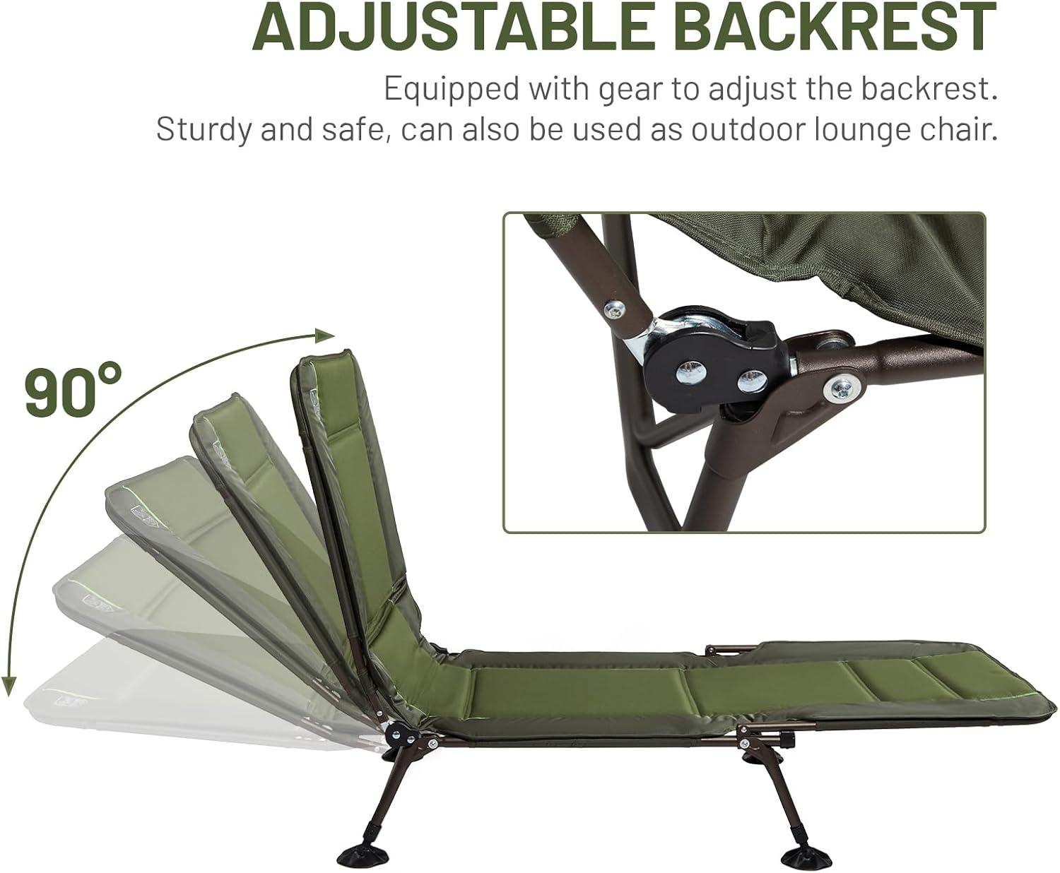 image:imageTimber Ridge Camping Cot Camping Cots for Adults with Comfortable Camping Mattress Portable Folding Bed Sleeping Cot Heavy Duty Tent Cot for Travel Camping Bed