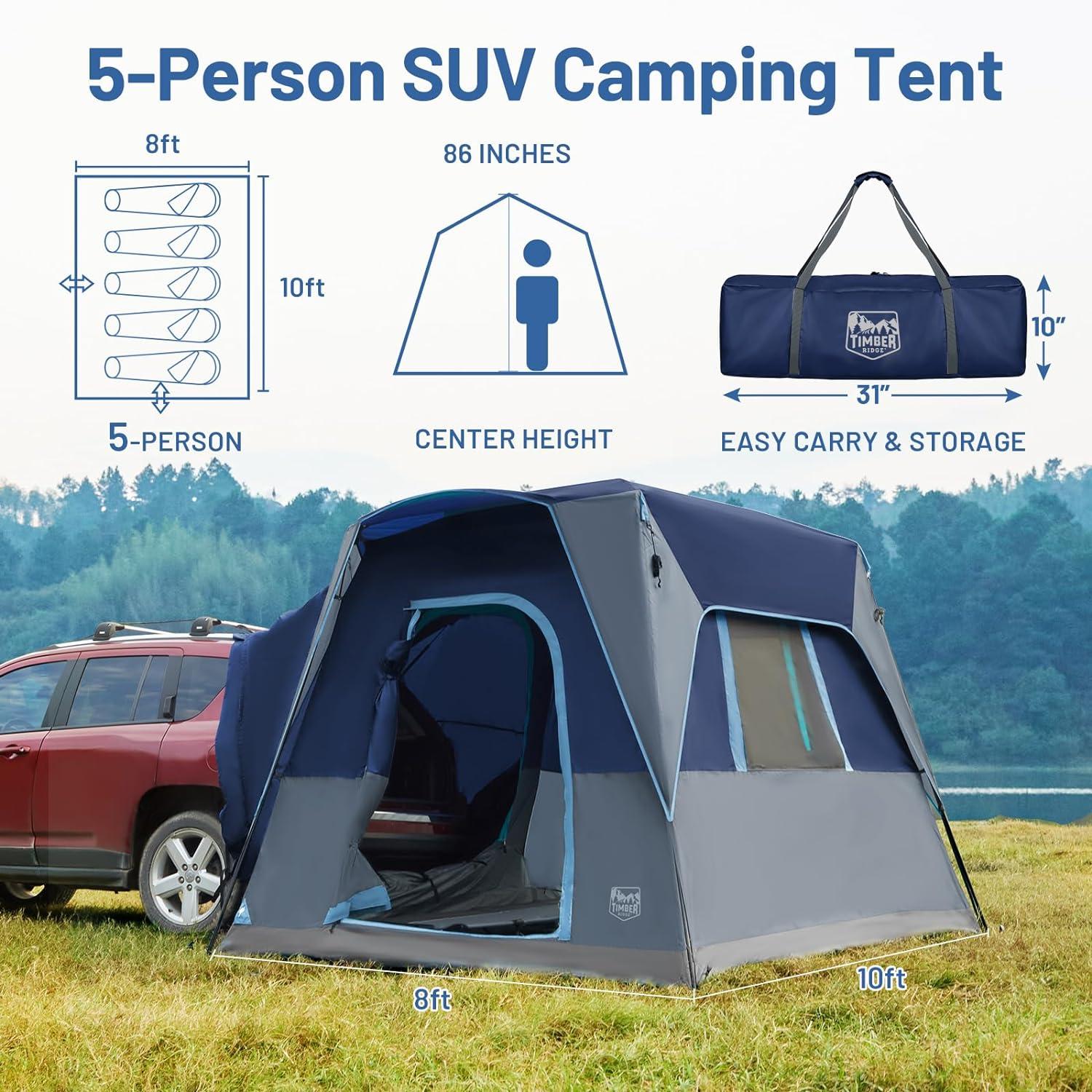 image:imageTimber Ridge TruckBedTents SUV Camping TentBlue