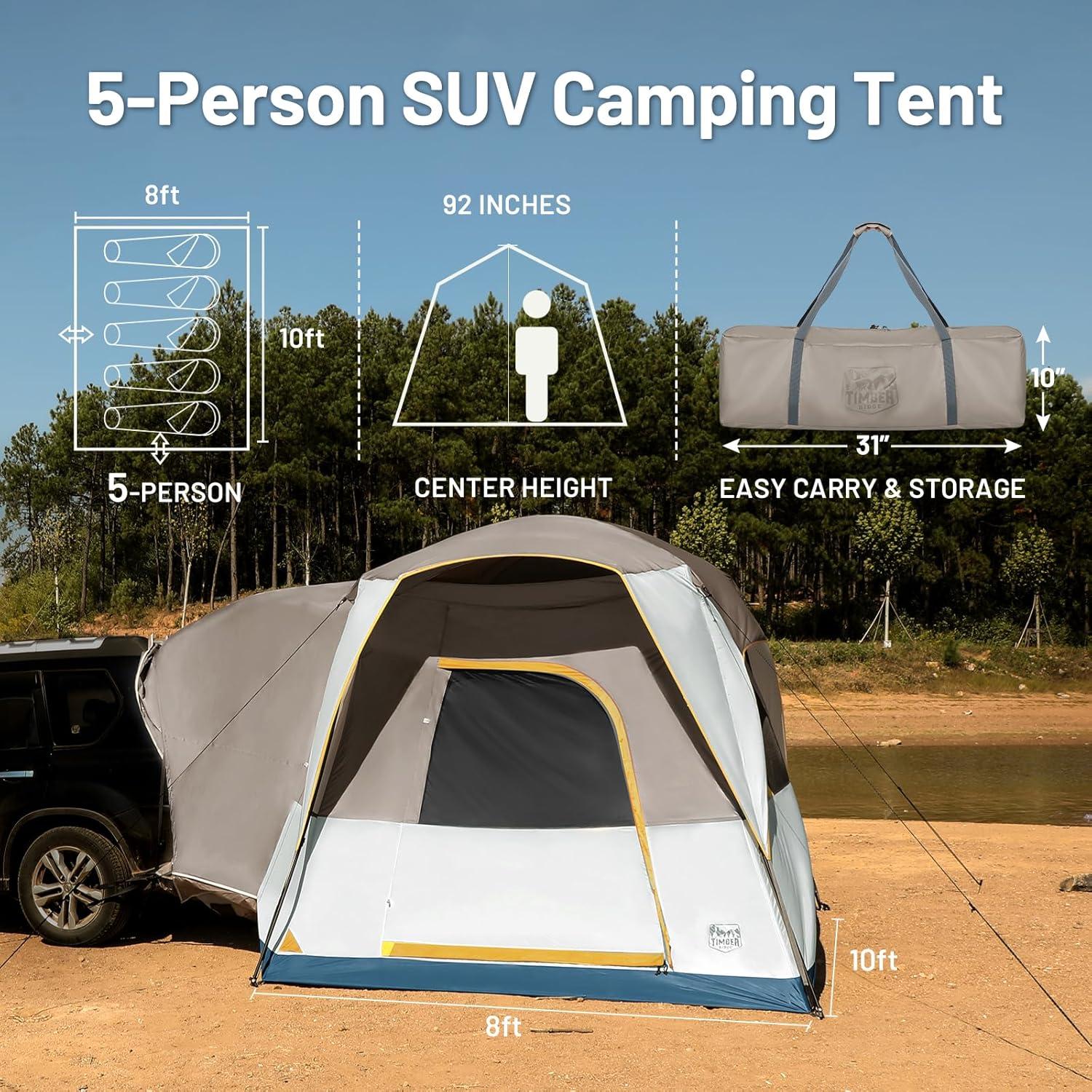 image:imageTimber Ridge TruckBedTents SUV Camping TentKhaki