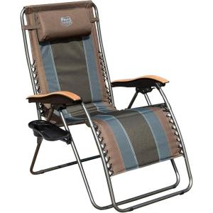 image:imageTimber Ridge Zero Gravity Chair Oversized Recliner Padded Folding Patio Lounge Chair 350lbs Capacity Adjustable Lawn Chair with Cup Holder Headrest for Outdoor Camping Patio LawnEarth