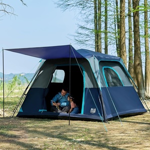 image:imageTIMBER RIDGE 6 Person Blackout Design Camping Tent 60s Easy Setup Instant Cabin Tent for Family with Rainfly WaterResistant 9 x 9 x 72 for Outdoor Adventures Gatherings