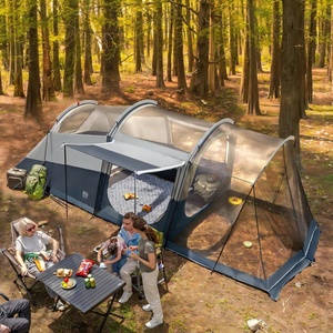 image:imageTIMBER RIDGE 8 Person Family Camping Tent with Screen Room Double Layer Waterproof Weather Resistant Big Tunnel Tent with Rainfly Carry Bag Large Family Tent for Outdoor Party 20ft x 8ft x 76inDark Grey