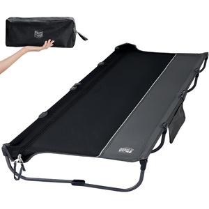 image:imageTIMBER RIDGE 20Second Quick SetUp Camping Cot Lightweight Aluminum Folding Cot with Zipper Closure Portable Carry Bag Included for Camping Travel and Outdoors Support up to 225lbs BlackBlack