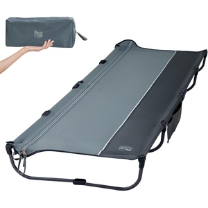 image:imageTIMBER RIDGE 20Second Quick SetUp Camping Cot Lightweight Aluminum Folding Cot with Zipper Closure Portable Carry Bag Included for Camping Travel and Outdoors Support up to 225lbs BlackGrey